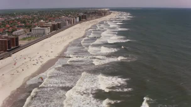 New York City New York Dolaylarında 2017 Long Beach Uçuyor — Stok video