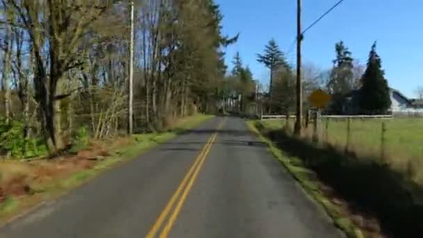 Condução Estrada Pelo País — Vídeo de Stock