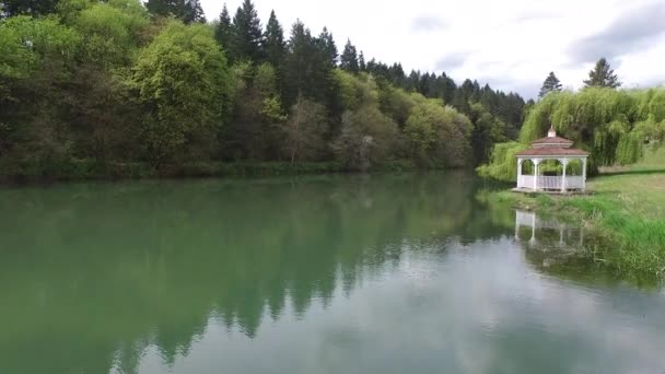 Letecký Snímek Jezera Altánkem — Stock video