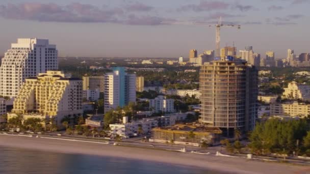 迈阿密海滩鸟瞰图 佛罗里达 — 图库视频影像