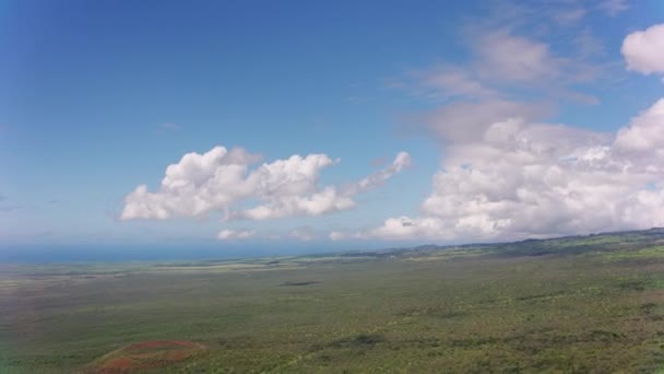 Maui Havaí Por Volta 2018 Uma Cronologia Aérea Nuvens Sobre — Vídeo de Stock