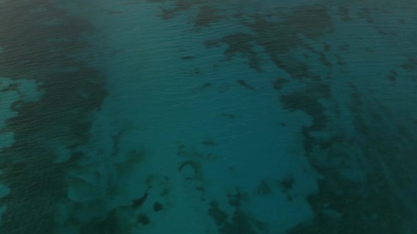 墨西哥坎昆浅海礁的空中景观 — 图库视频影像