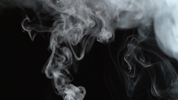 Fum Fundal Negru Mișcare Lentă — Videoclip de stoc