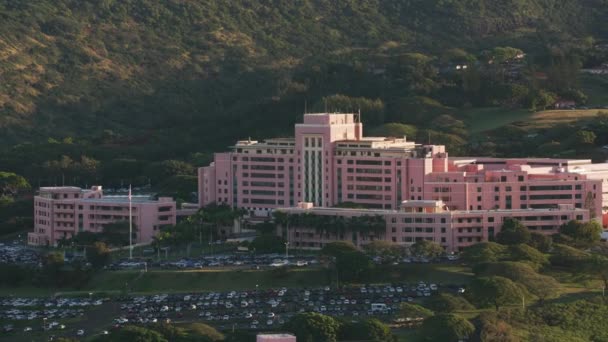 Honolulu Oahu Hawaii Circa 2018 Letecký Pohled Lékařské Centrum Tripler — Stock video