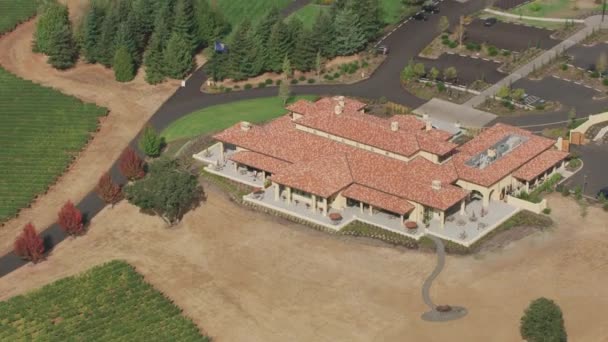 Dundee Hills Oregon Circa 2018 Aerial View Oregon Wine Country — Stock Video