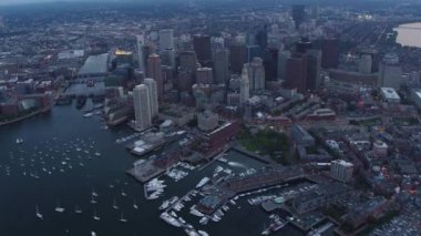 Boston, Massachusetts 'in hava manzarası
