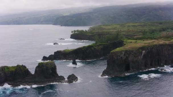 Maui Hawaï Circa 2018 Luchtfoto Van Maui Kustlijn Opgenomen Met — Stockvideo
