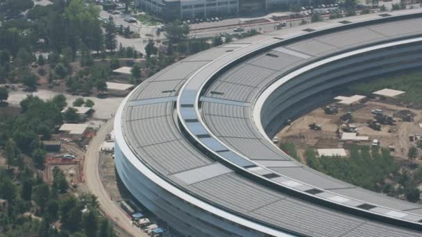 Cupertino Californië Circa 2017 Luchtfoto Van Apple Park Apple Inc — Stockvideo