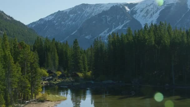 Vista Panorámica Hermosa Naturaleza Montana Metraje Aéreo Las Tierras Altas — Vídeo de stock