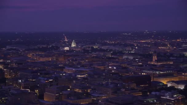 Washington Circa 2017 Luchtfoto Van Washington Bij Zonsopgang Opgenomen Met — Stockvideo