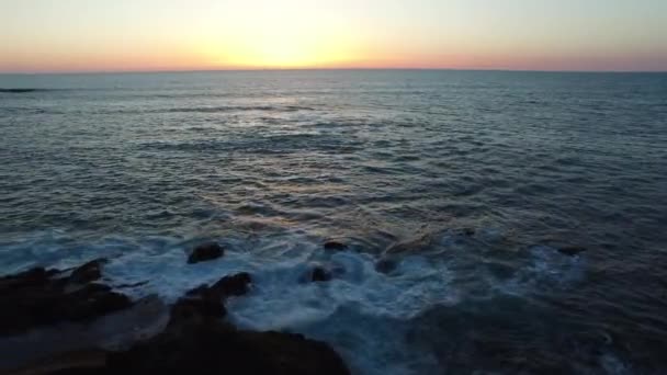 Aerial Shof Sunset Oregon Coast — Vídeo de stock