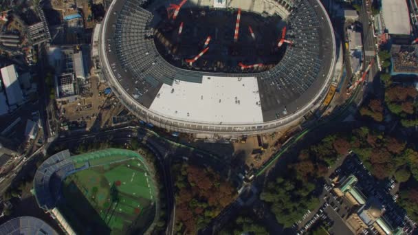 Tokyo Jepang Sekitar Tahun 2018 Pemandangan Udara Atas Stadion Olimpiade — Stok Video