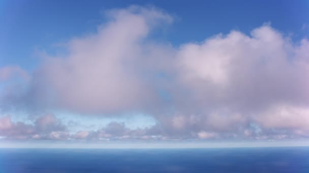 Oahu Havaí Por Volta 2018 Vista Aérea Nuvens Sobre Oceano — Vídeo de Stock