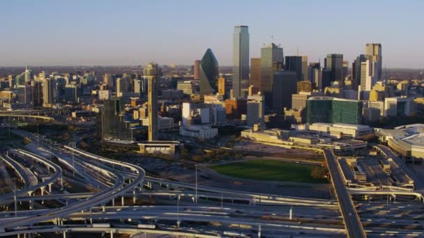 Dallas Texas Circa 2017 Letecký Pohled Dallas Texas — Stock video