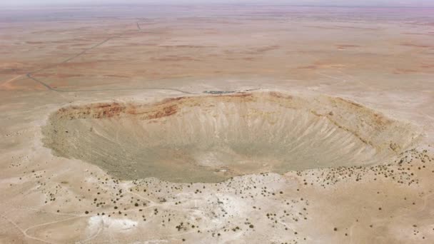 Vue Aérienne Cratère Météore Arizona — Video