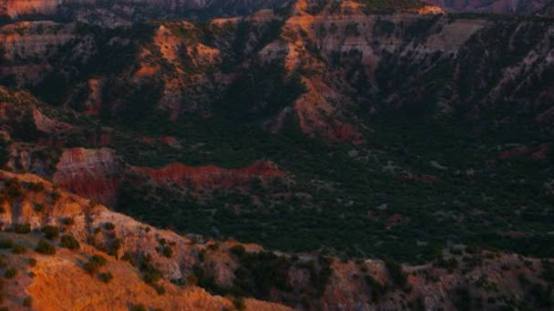 Palo Duro Canyon Bei Sonnenuntergang Amarillo Texas — Stockvideo