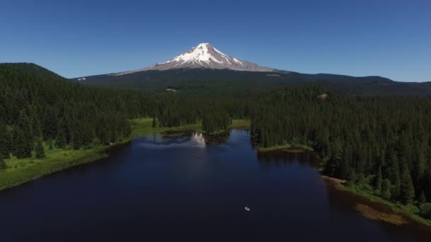 Trillium Gölü Hood Oregon — Stok video