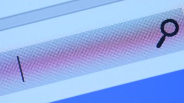 Bilgisayarda web adresi yazılıyor