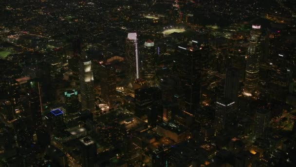 Los Angeles Kaliforniya Gece Vakti Abd Görüntüleri — Stok video