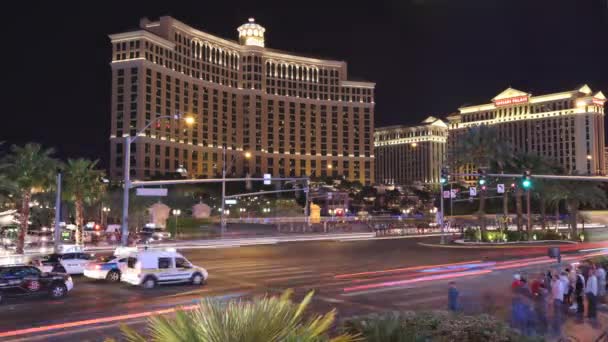 Las Vegas Nevada April 2014 Zeitraffer Des Las Vegas Strip — Stockvideo