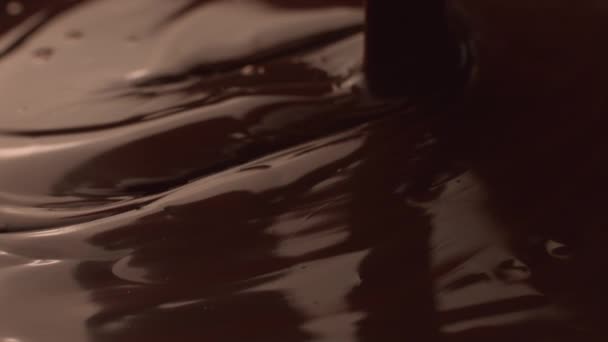 Pouring Melted Chocolate Super Slow Motion Shot Phantom Flex — Stock Video