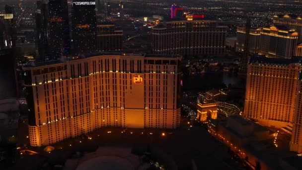 Las Vegas Nevada Usa November 2014 Aerial View Las Vegas — Stock Video