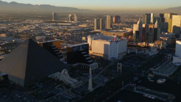 Las Vegas Nevada Usa November 2014 Aerial View Las Vegas — Stock Video