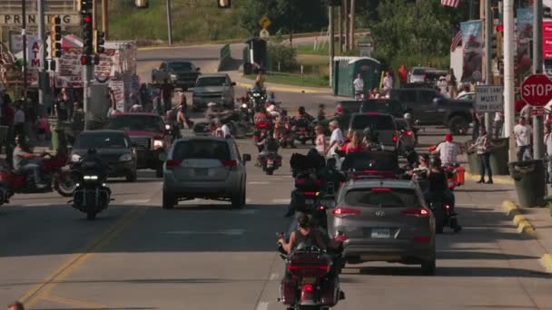 Sturgis South Dakota Близько 2018 Року Подорожуючи Містом Стургіс — стокове відео