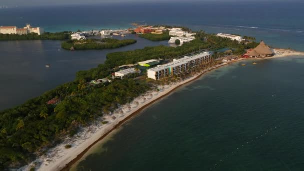 Cancún México Imágenes Desde Arriba Isla — Vídeos de Stock