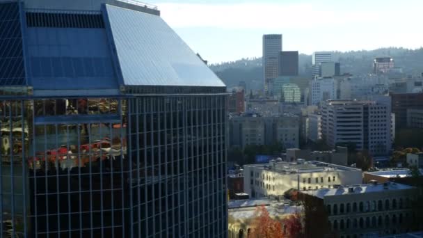 City Portland Oregon Usa Zdjęciu Satelitarnym Microsoft Virtual Earth — Wideo stockowe