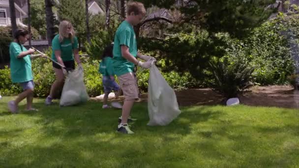 公園清掃ボランティアの会 — ストック動画