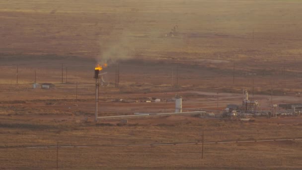 Vista Aérea Refinaria Petróleo Texas — Vídeo de Stock
