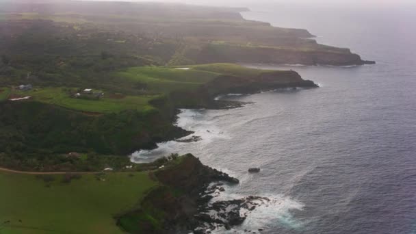 Maui Hawaï Circa 2018 Luchtfoto Van Maui Kustlijn Opgenomen Met — Stockvideo