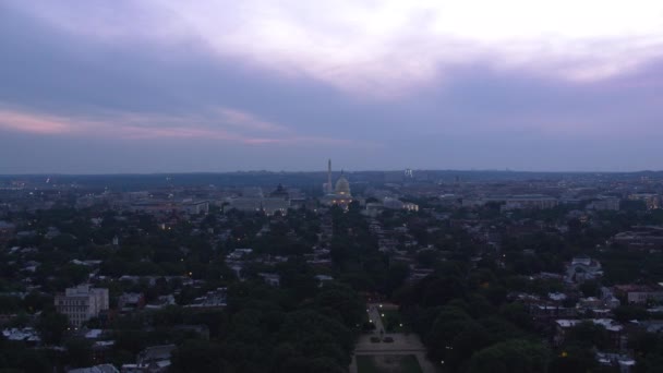 Washington Circa 2017 Aerial Approach Capitol East Capitol Street Tiro — Vídeo de stock