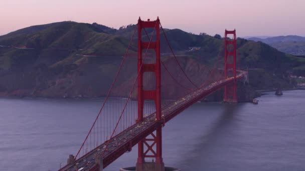 San Francisco California Circa 2017 Veduta Aerea Del Ponte Golden — Video Stock