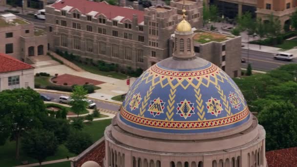 Washington Circa 2017 Basilique Sanctuaire National Immaculée Conception Tourné Avec — Video