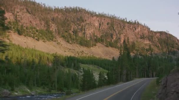 Park Narodowy Yellowstone Około 2018 Roku Przejazd Przez Park Narodowy — Wideo stockowe