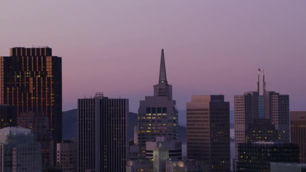 Сан Франциско Каліфорнія Близько 2017 Року Вигляд Будівлі Центрі Сан — стокове відео