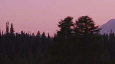 Grand Teton Ulusal Parkı 'nda güzel bir gün batımı