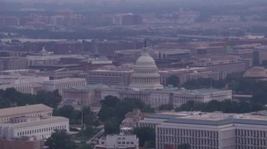 Washington, D.C. - 2017 dolaylarında: ABD Kongre Binası 'nın havadan görünüşü. Cineflex ve RED Epic-W Helyum ile çekilmiştir..