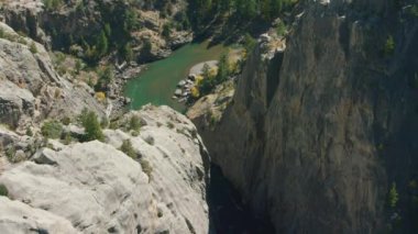 Montana 'daki güzel doğa manzarası, ABD' nin Highland hava görüntüleri.