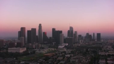 Los Angeles, California, ABD 'de batan güneşin görüntüsü