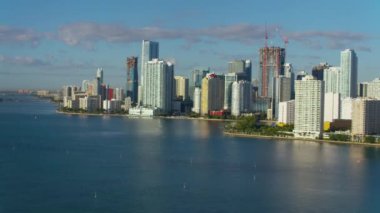 Şehir merkezindeki Miami, Florida havadan görünümü