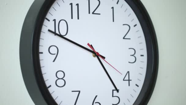 Time Lapse Shot Clock Moving Fast Business Office — Vídeo de Stock