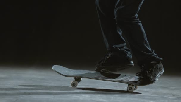 Skateboard Tricks Slow Motion Opgenomen Phantom Flex — Stockvideo