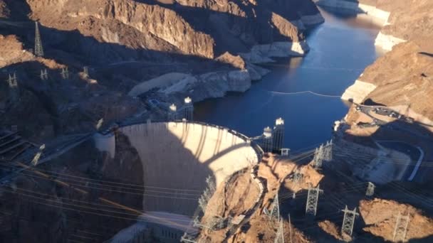 Las Vegas Nevada Usa November 2014 Aerial View Hoover Dam — Stock Video