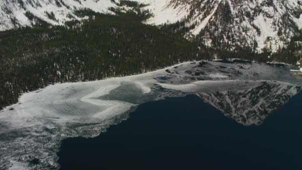 Yellowstone National Park Wyoming Luchtfoto Van Yellowstone National Park Schot — Stockvideo