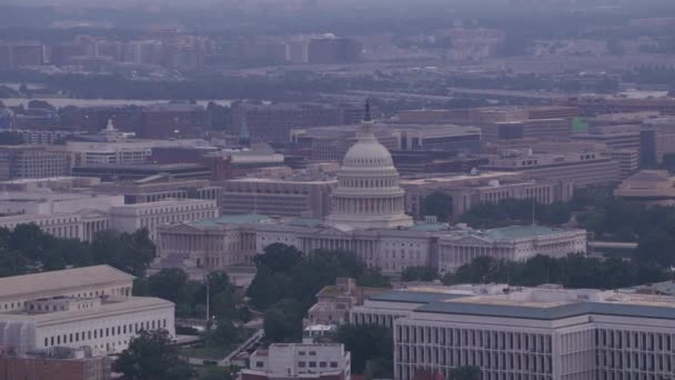 Washington Circa 2017 Vista Aérea Del Edificio Del Capitolio Estados — Vídeo de stock