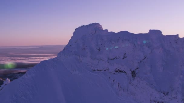 Орегон Близько 2018 Красивий Схід Сонця Над Broken Top Mountain — стокове відео