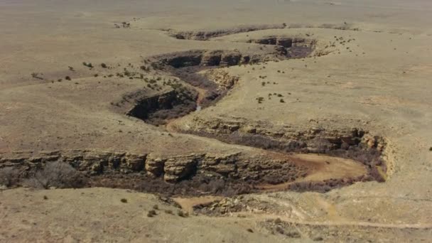 Flygfoto Över Floddalen Arizona — Stockvideo